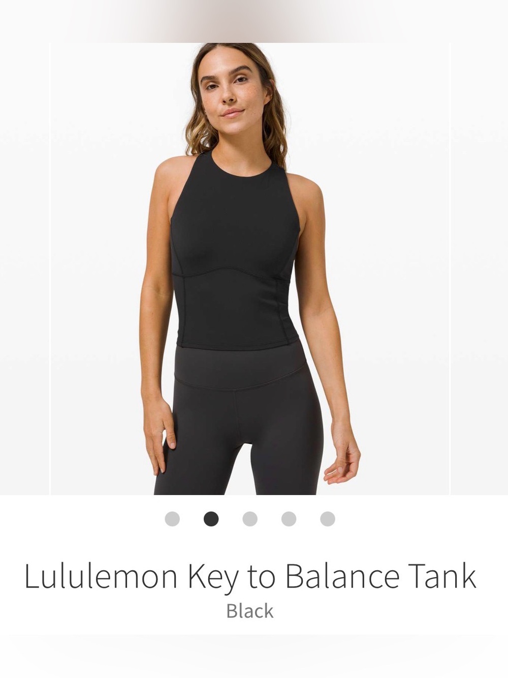 lululemon athletica key to balance high-neck tank bundle of two